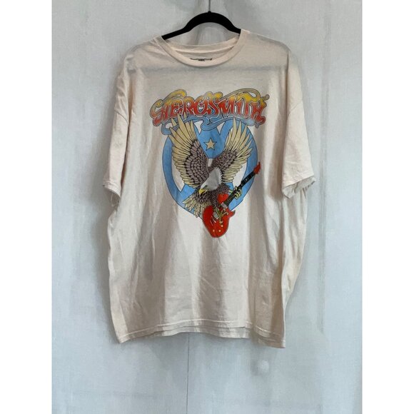 Aerosmith Oversized T-shirt Crew neck Graphic Tee size XL Women's - Picture 2 of 3